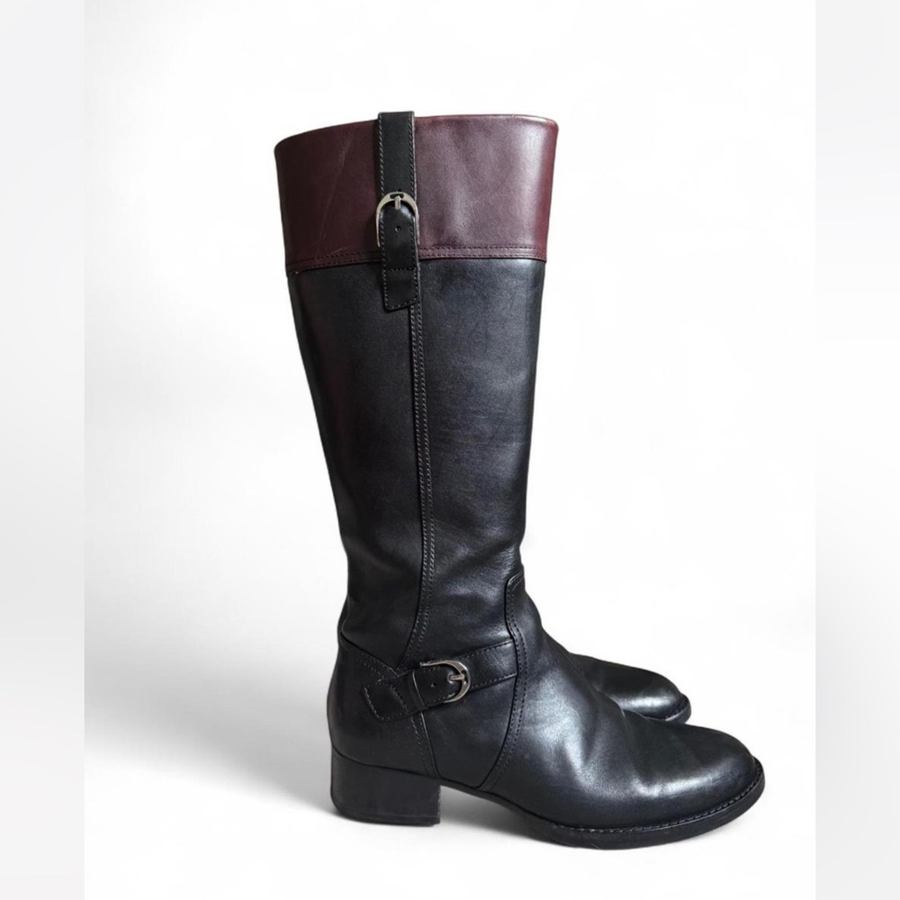 Ariat Black and Brown Heeled Boots